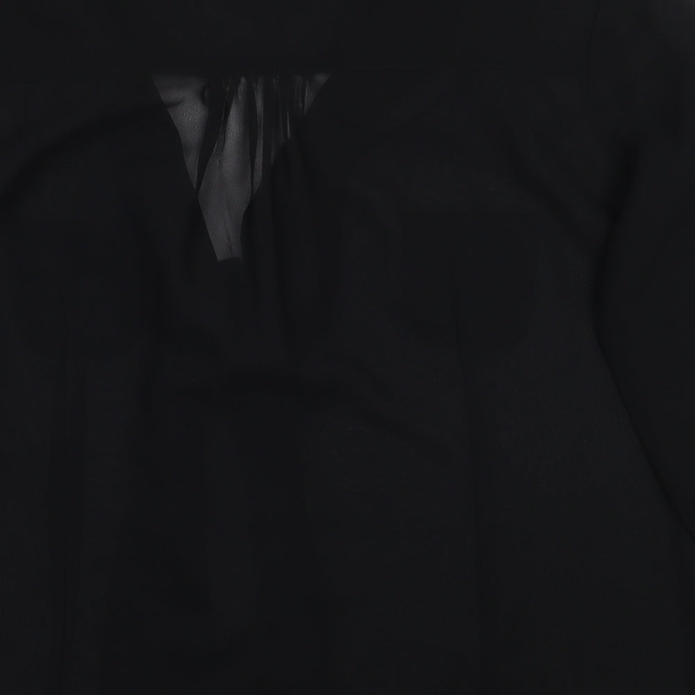 First avenue Womens Black Basic Blouse Size 12