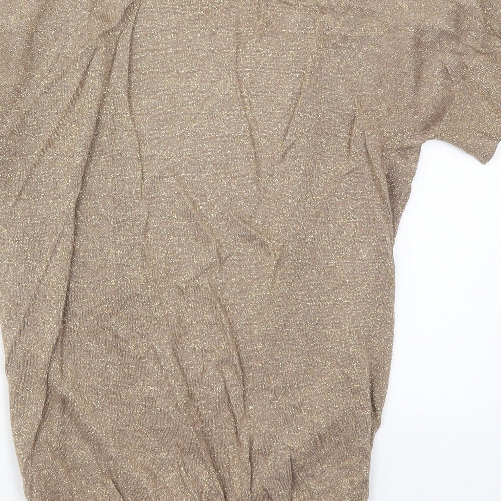 Atmosphere Womens Brown Knit Cardigan Jumper Size 10