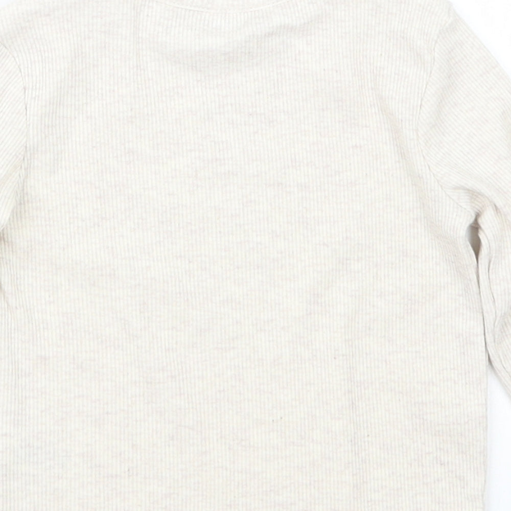 George Girls Beige Basic T-Shirt Size 12-18 Months