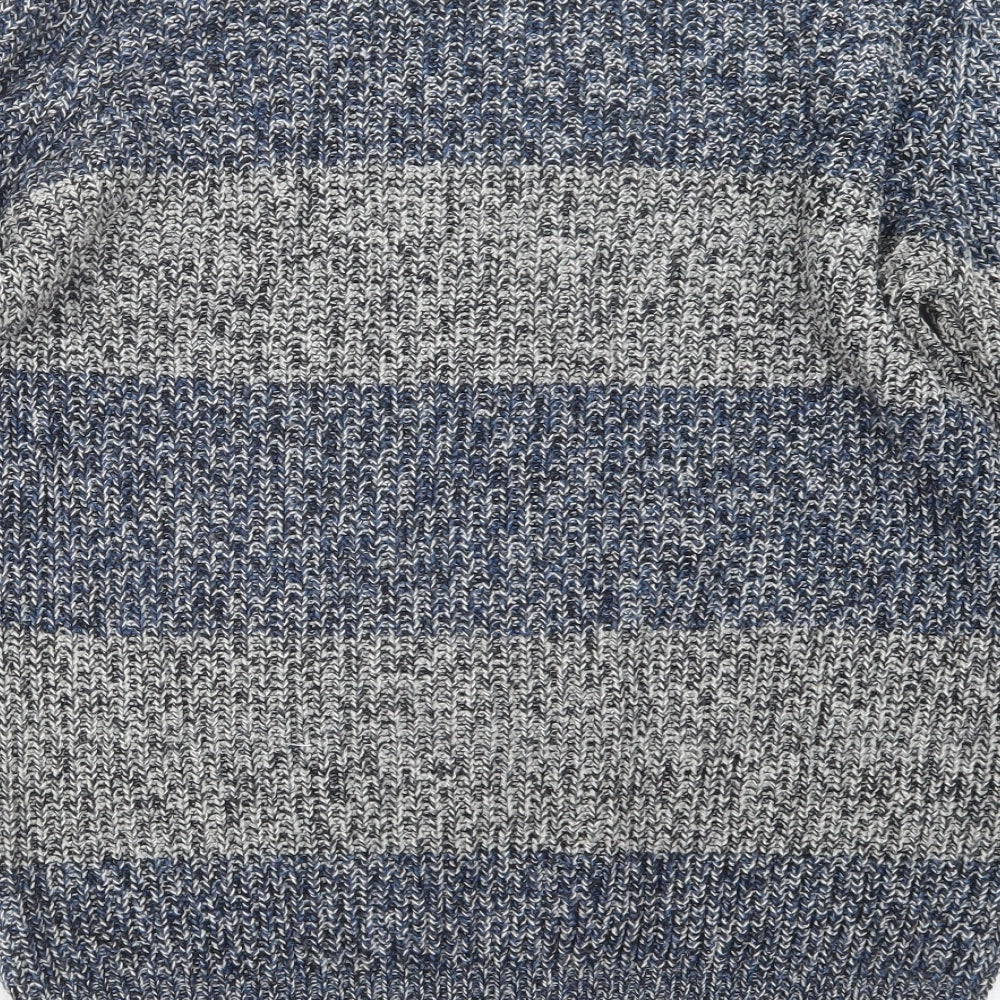 Cedarwood State Mens Blue Knit Pullover Jumper Size M