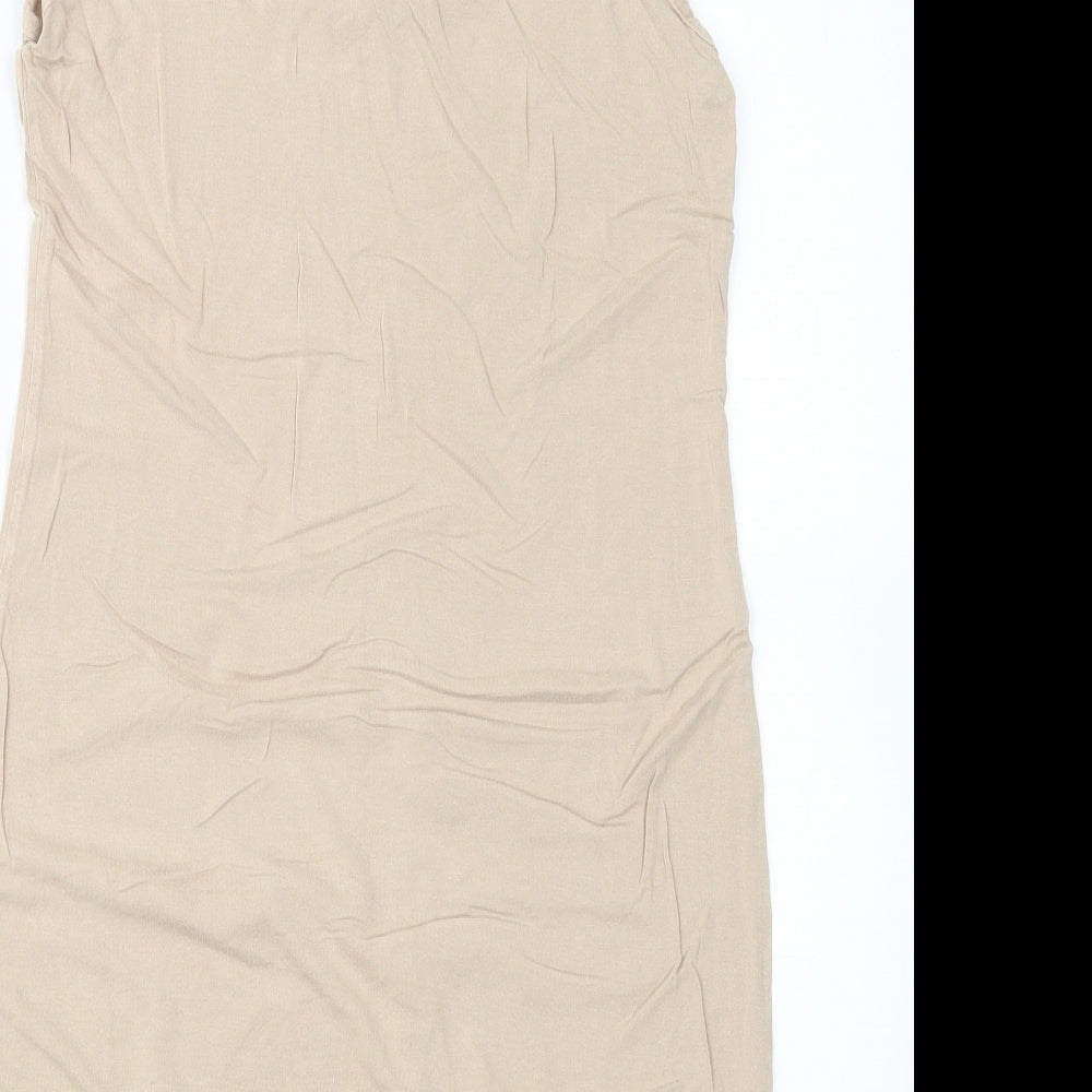 ZUPPE Womens Beige Basic T-Shirt Size 10