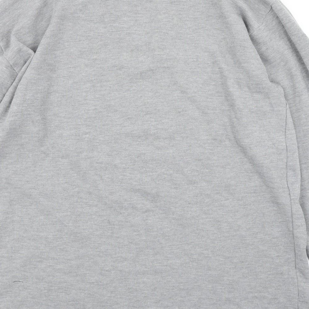 deck Mens Grey Pullover Sweatshirt Size L