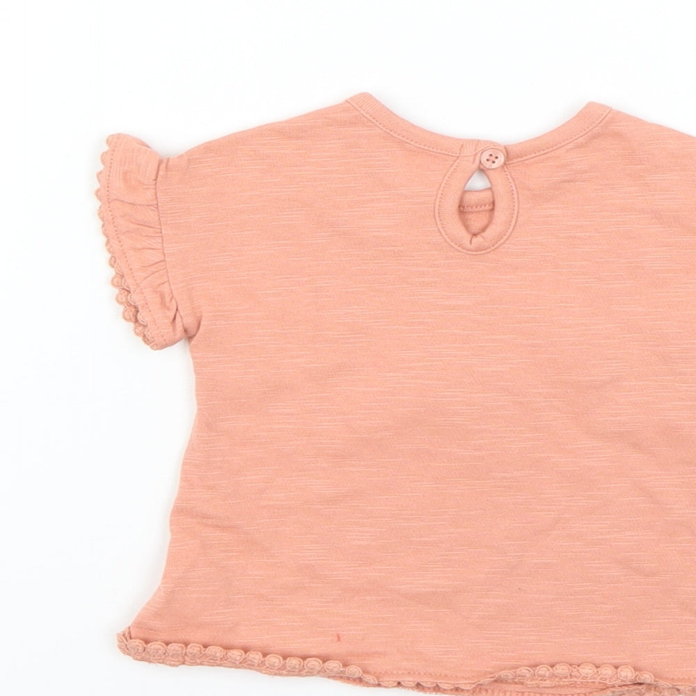 George Baby Pink Basic T-Shirt Size 0-3 Months