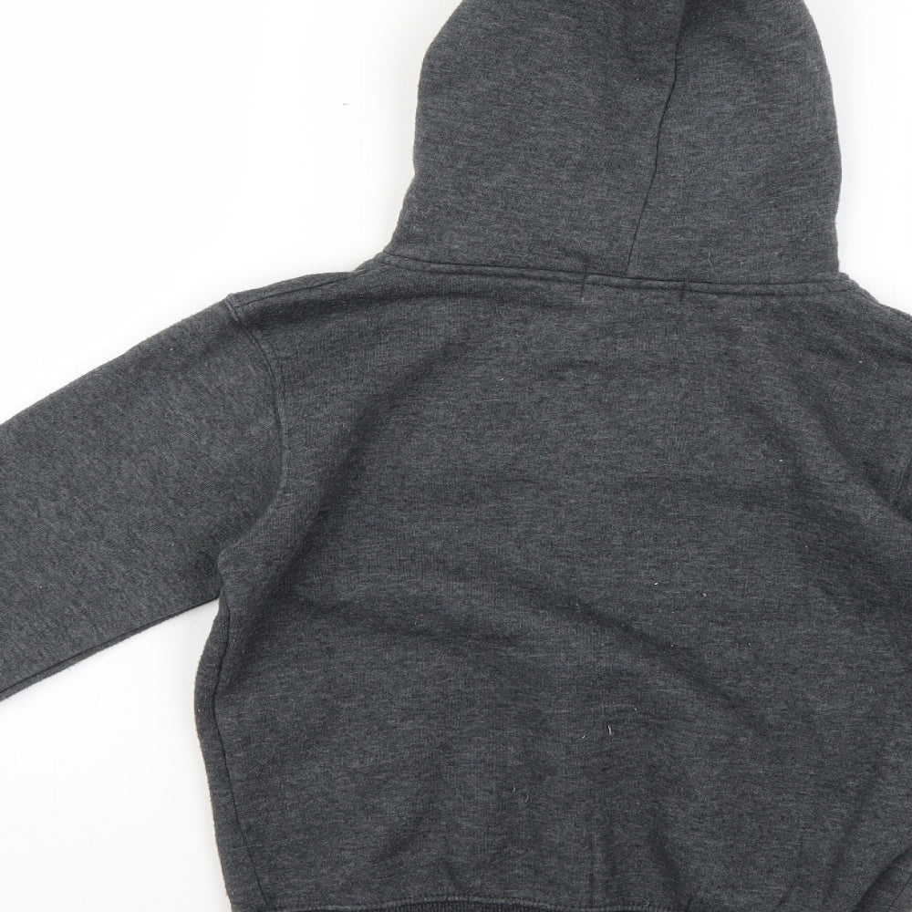 boogy london Boys Grey Full Zip Hoodie Size 7-8 Years