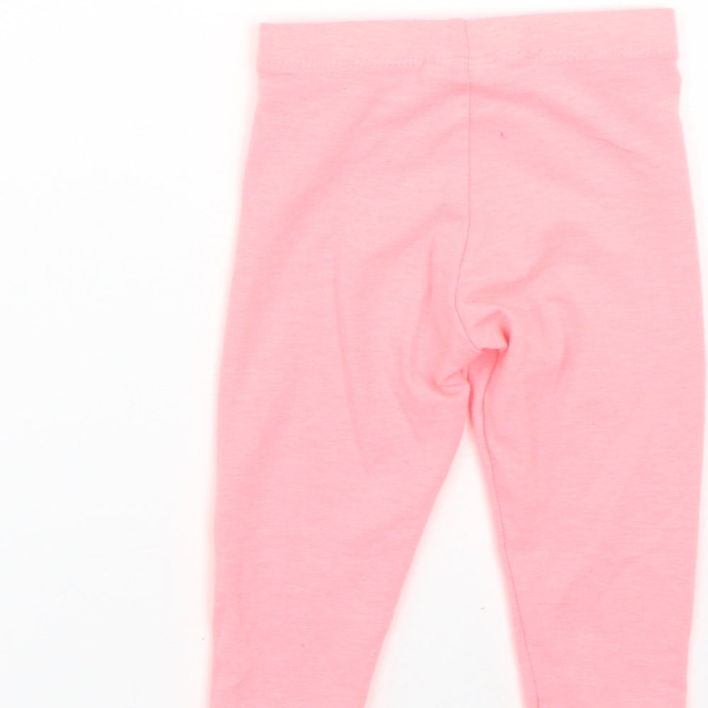 F&F Baby Pink Cropped Leggings Size 6-9 Months