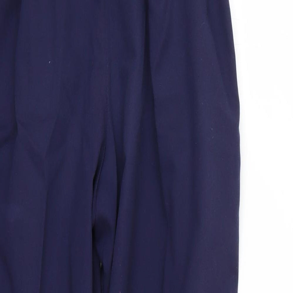 behrens Womens Blue Cropped Trousers Size S L26 in