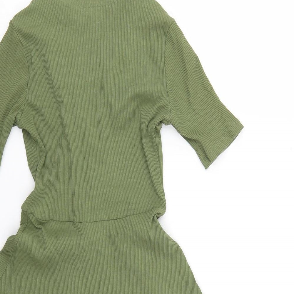H&M Womens Green Fit & Flare Size 6