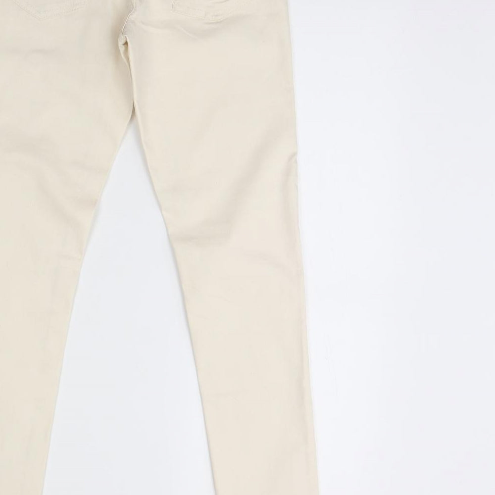 FOREVER 21 Womens Ivory Denim Skinny Jeans Size 26 L29 in