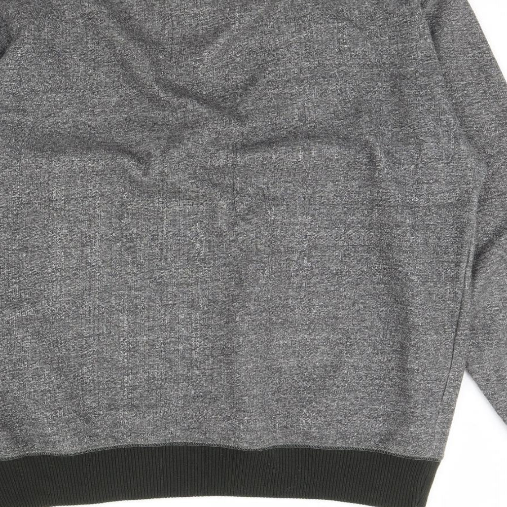 Sand Stone Mens Grey Henley Jumper Size M