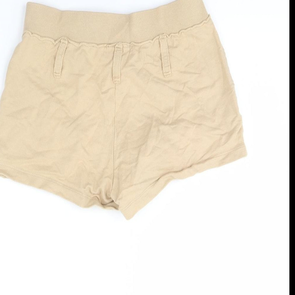 Mango Womens Beige Sweat Shorts Size S