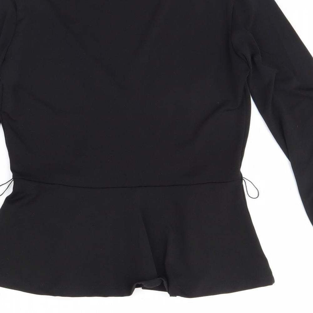 H&M Womens Black Basic Blouse Size XS