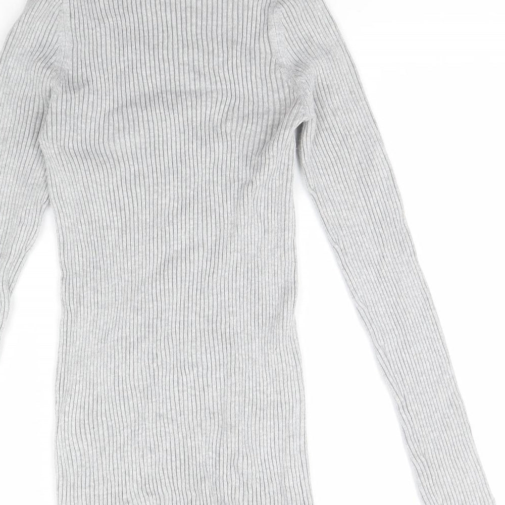 New Look Womens Grey Pullover Jumper Size 10