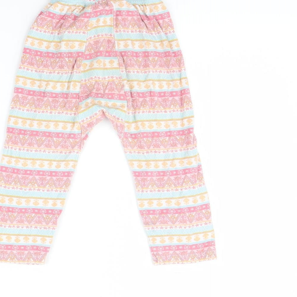 Juniors Girls Pink Spotted Cami Pyjama Pants Size 3 Years