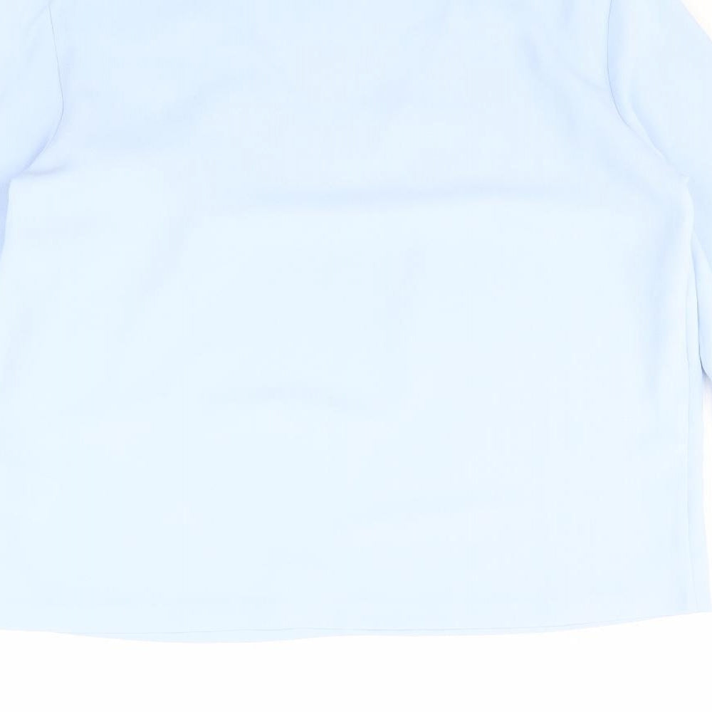 H&M Womens Blue Basic Blouse Size 12