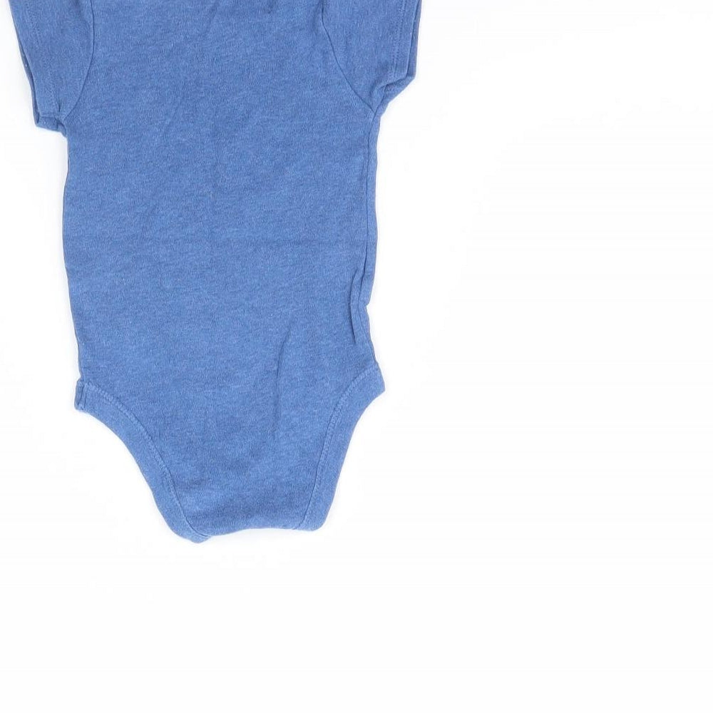 TU Baby Blue Babygrow One-Piece Size 3-6 Months - Whale