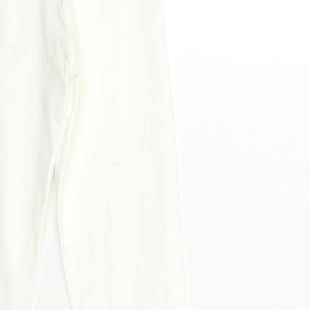 H&M Womens White Denim Skinny Jeans Size 6 L27 in