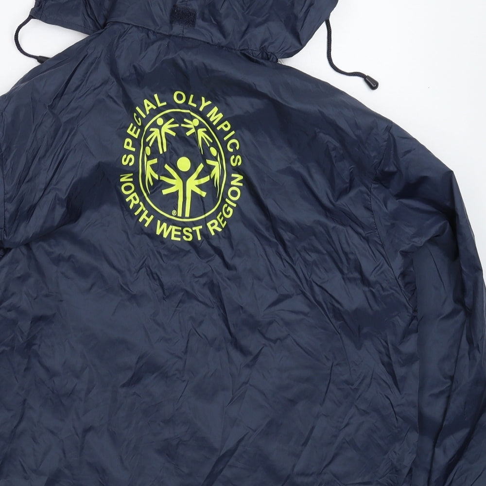 Result Mens Blue Rain Coat Coat Size S