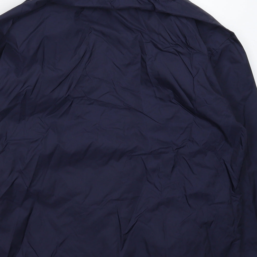 B&C Womens Blue Rain Coat Coat Size 14