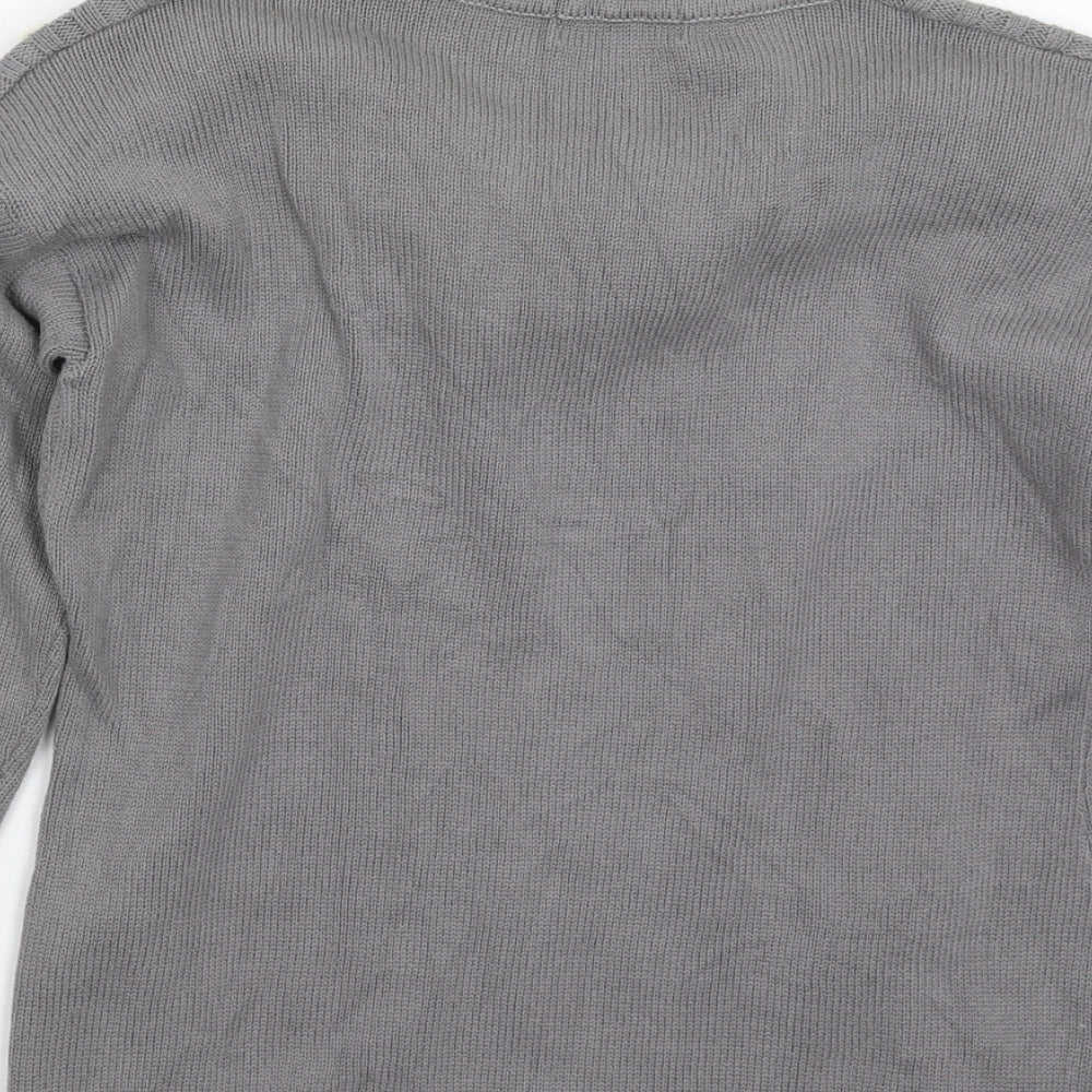 Blue Inc Womens Grey Knit Pullover Jumper Size 10