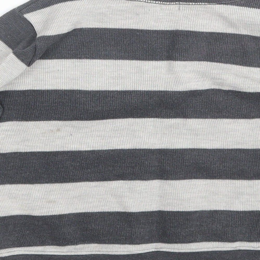 Gap Boys Grey Striped Pullover Jumper Size 5 Years