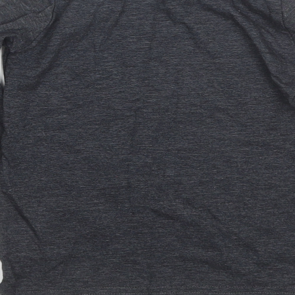 K Way Boys Black Striped Basic T-Shirt Size 5-6 Years