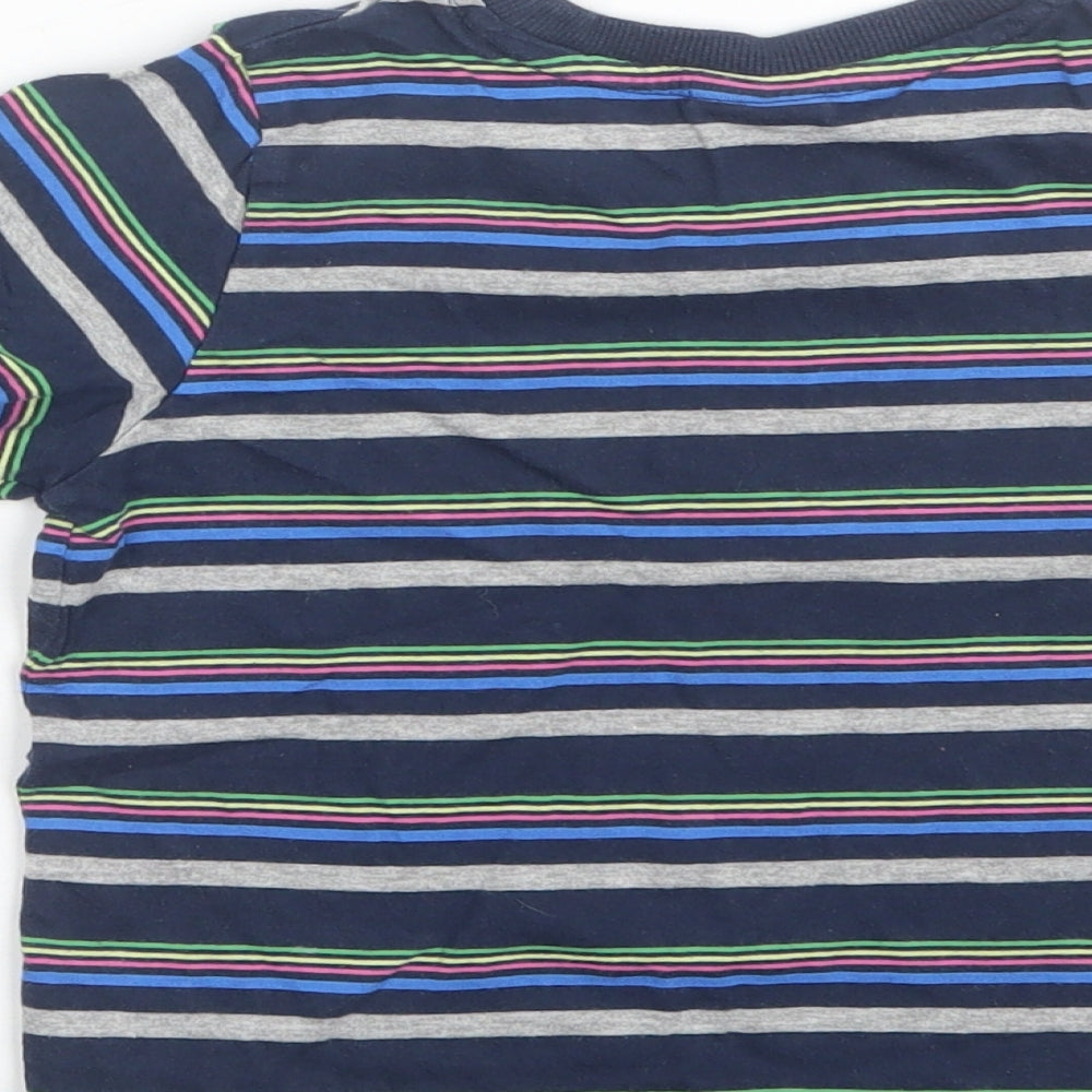 Cherokee Girls Multicoloured Striped Basic T-Shirt Size 4-5 Years