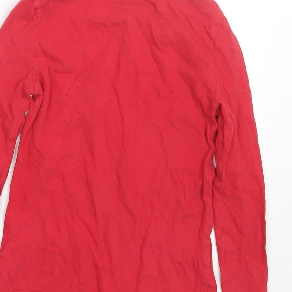 Gap Girls Red Basic T-Shirt Size 4-5 Years