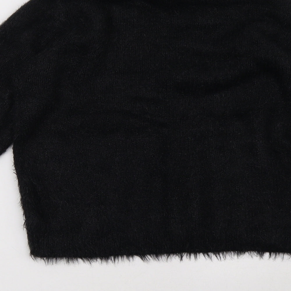 Brave Soul Womens Black Pullover Sweatshirt Size S
