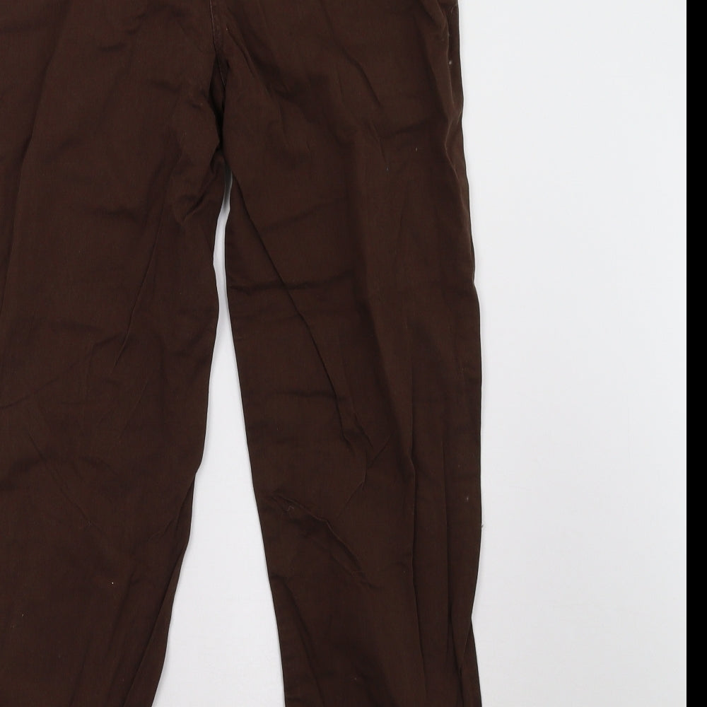 Classic Womens Brown Trousers Size 12 L30 in
