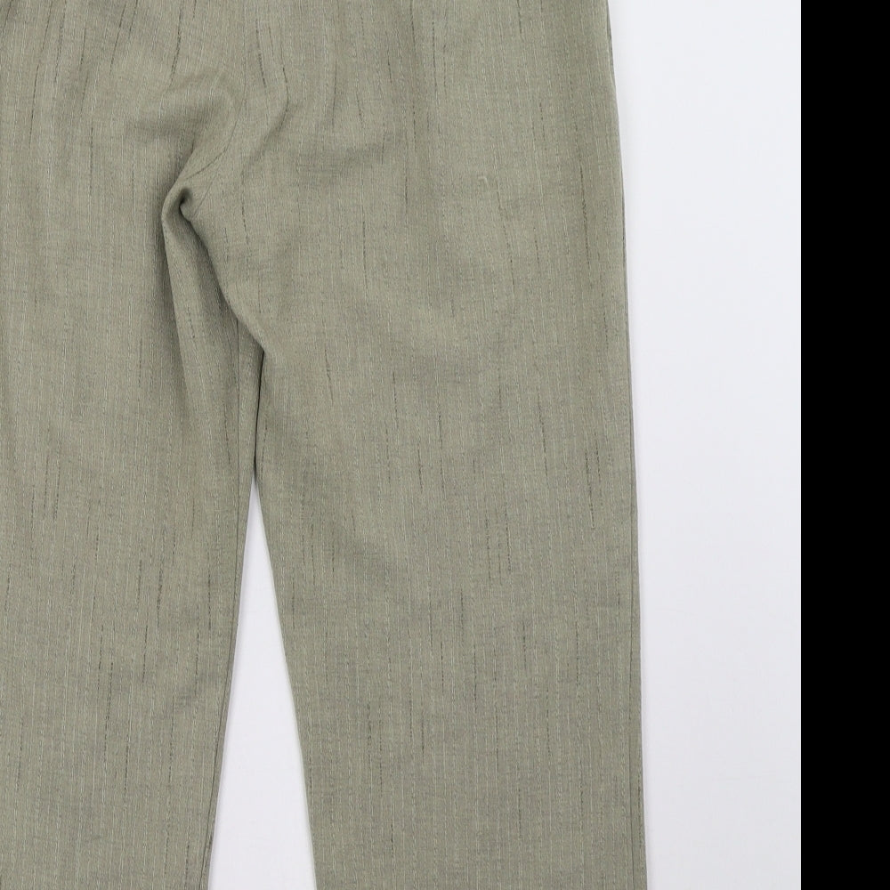 Alexara Womens Green Trousers Size 14 L27 in