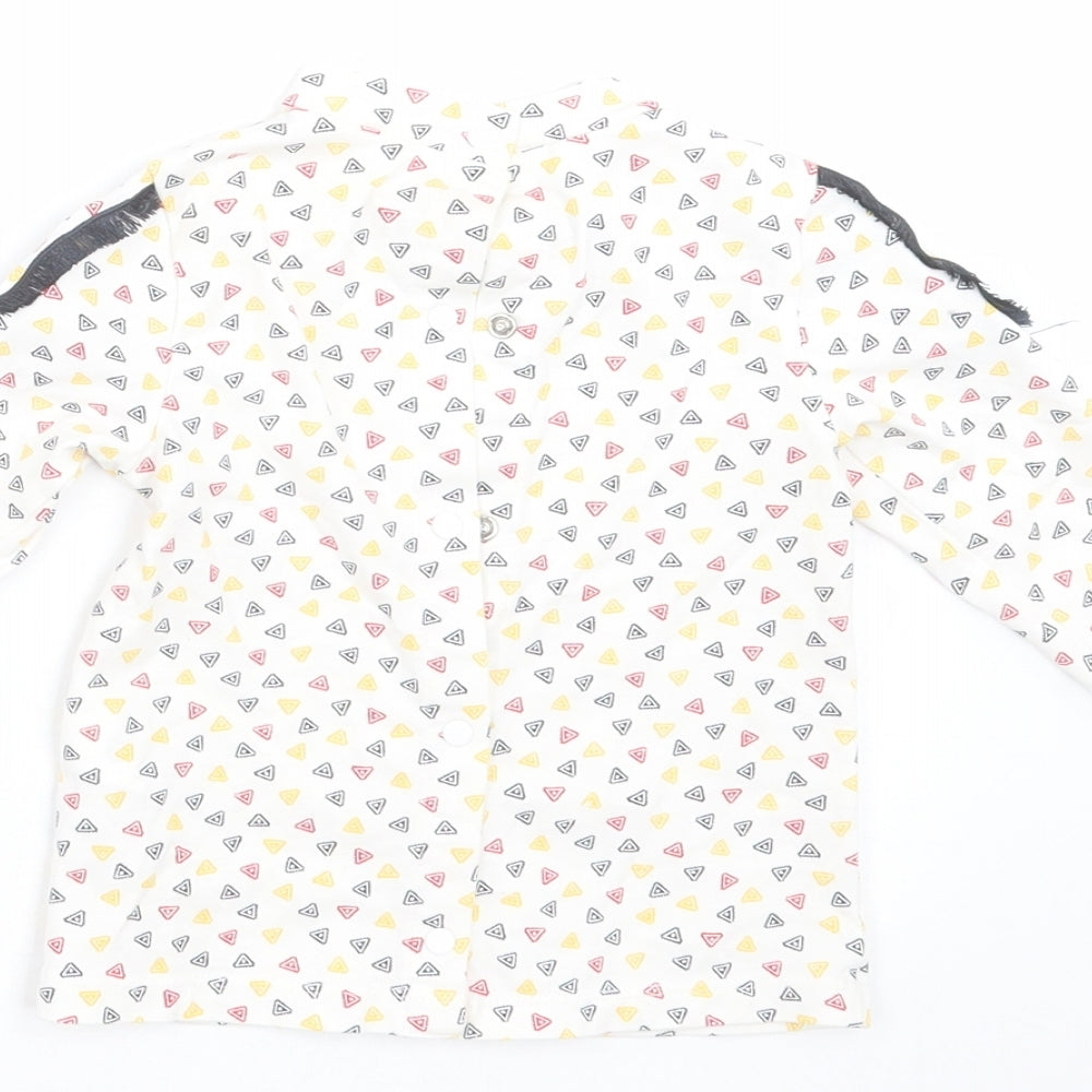 Orchestra Girls Ivory Geometric Basic T-Shirt Size 12 Months
