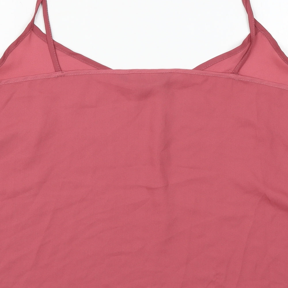 F&F Womens Pink Basic Tank Size 14