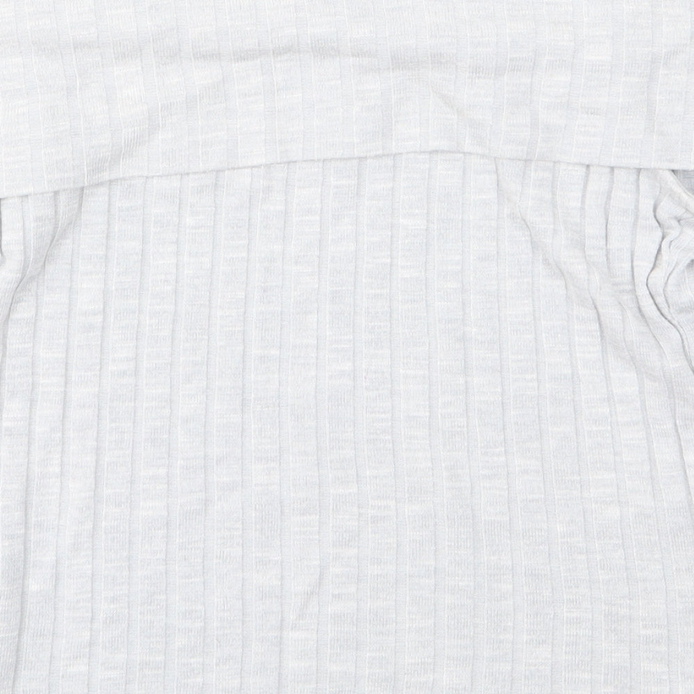 New Look Womens Grey Basic T-Shirt Size 14