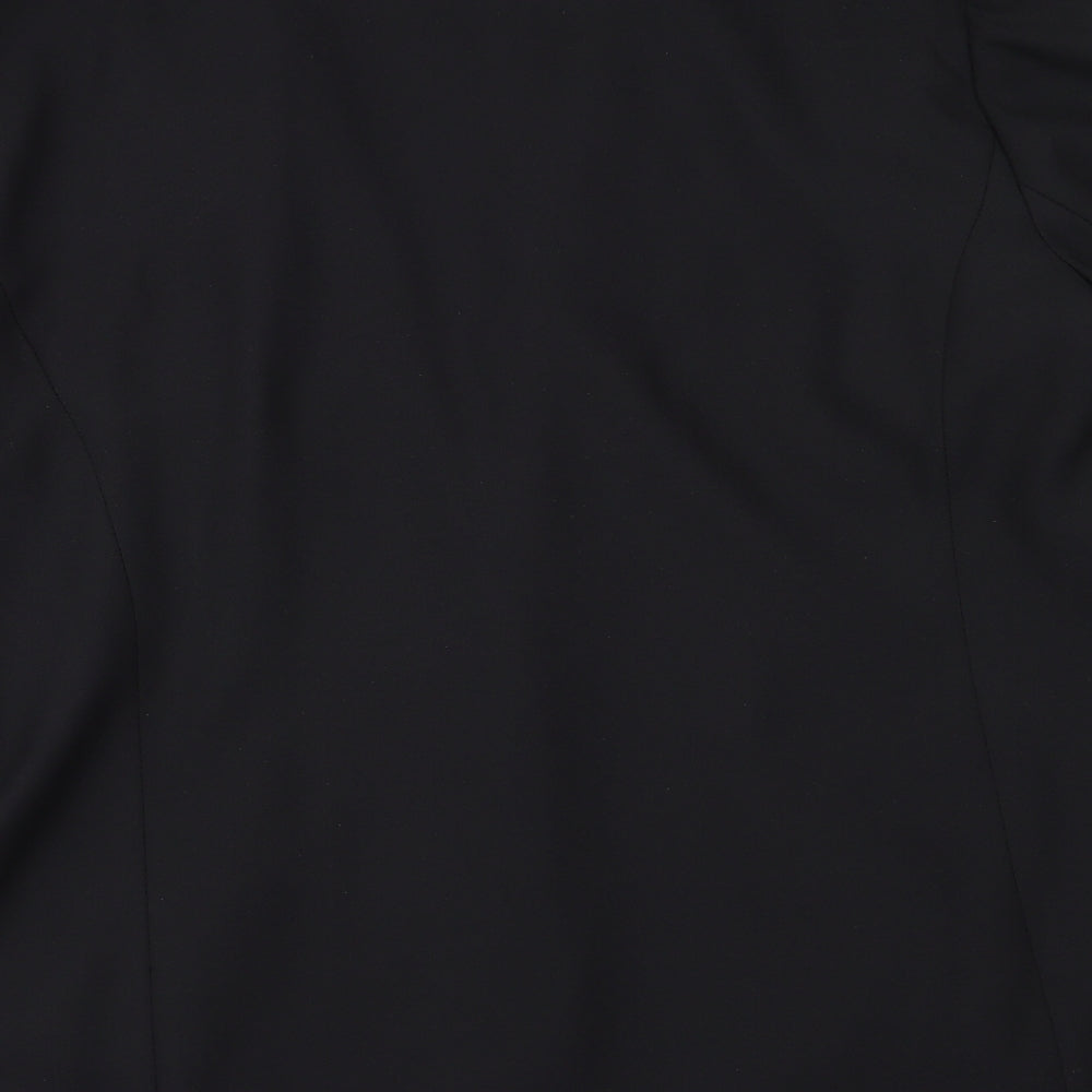 French Kiss Womens Black Jacket Blazer Size 16