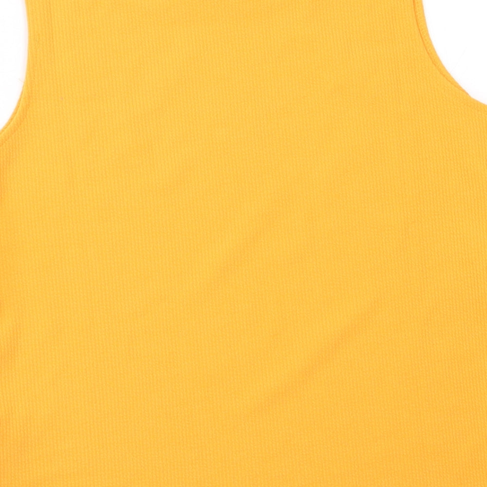 UMM Womens Yellow Basic Tank Size M