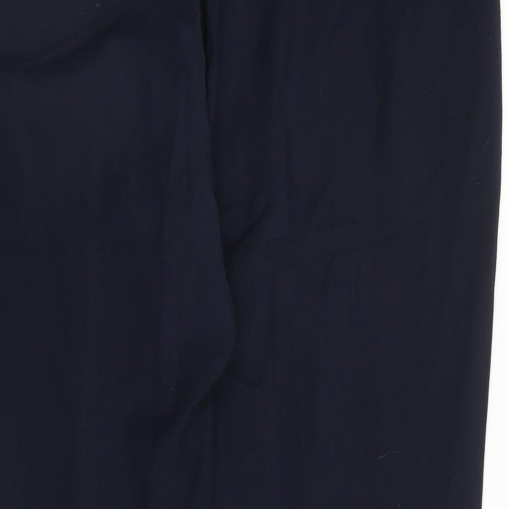 Marks & Spencer Womens Blue Trousers Size 14 L25 in