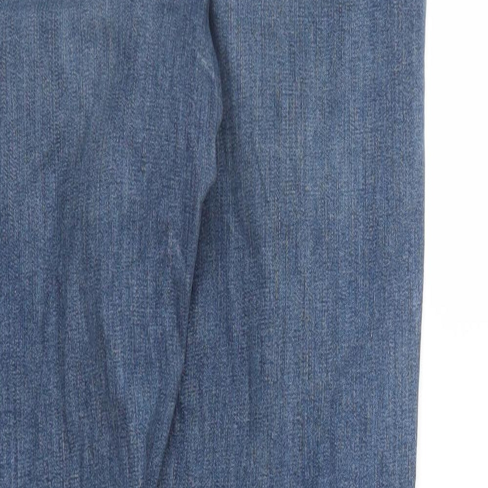 Topshop Womens Blue Denim Tapered Jeans Size 28 in L28 in