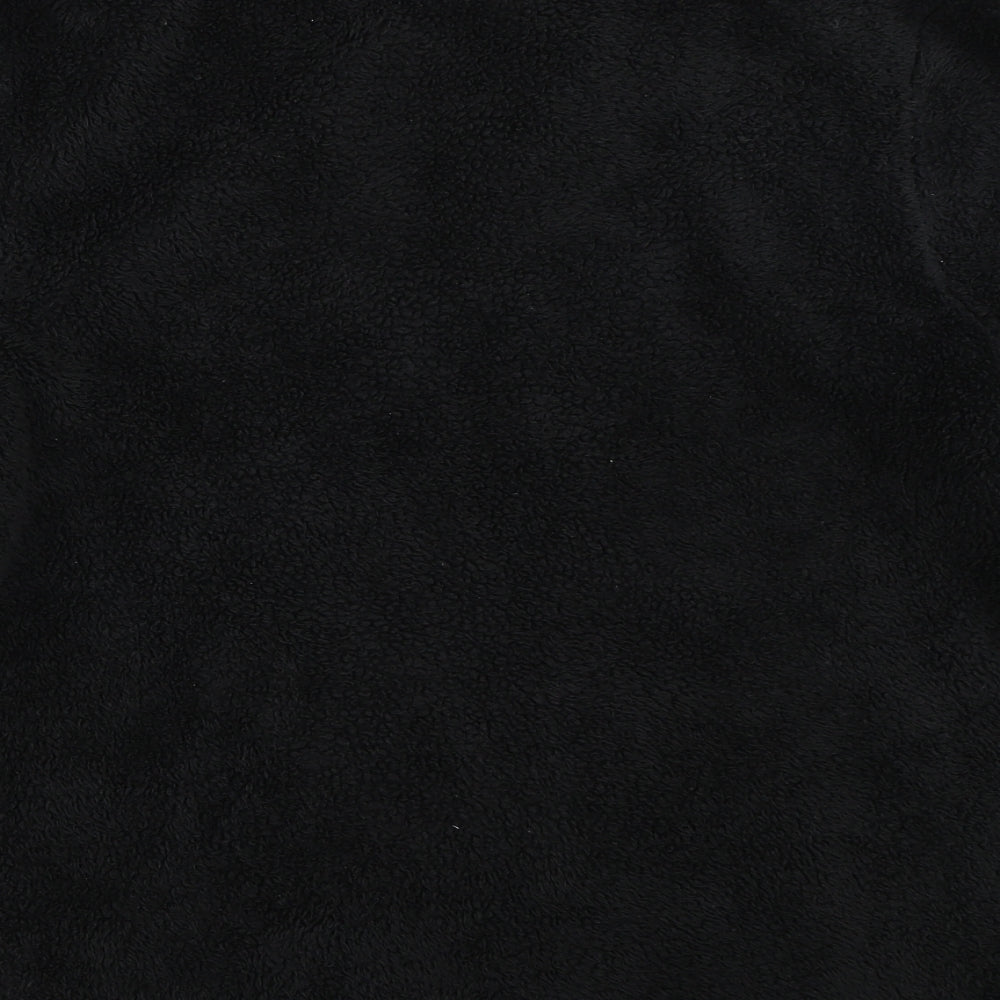 Studio Womens Black Henley Sweatshirt Size 2XL