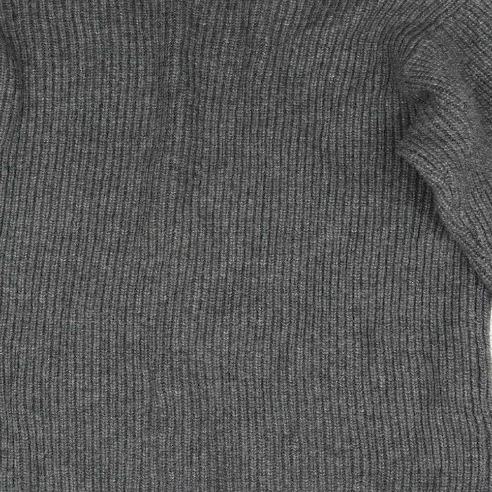 H&M Mens Grey Knit Pullover Jumper Size S