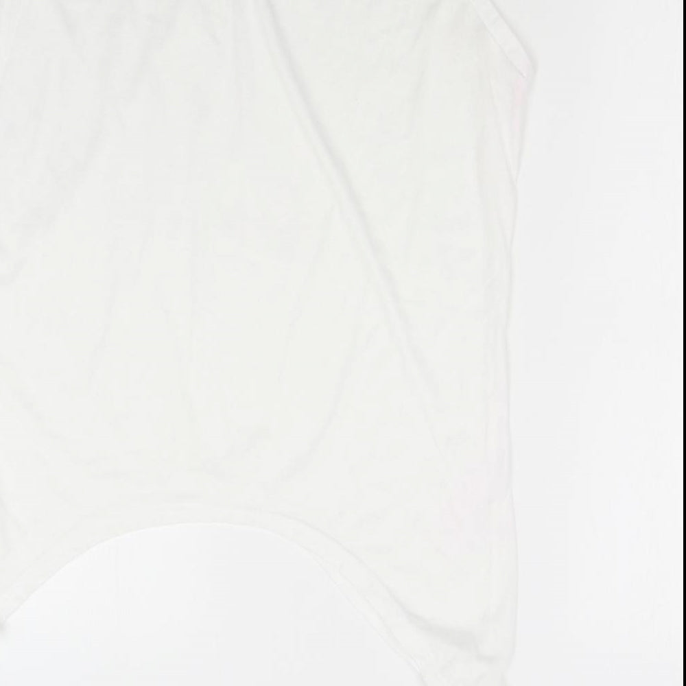 Hequ Womens White Basic Blouse Size 2XL