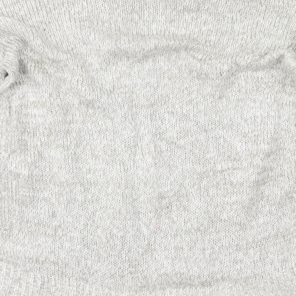 New Look Womens Grey Pullover Jumper Size S