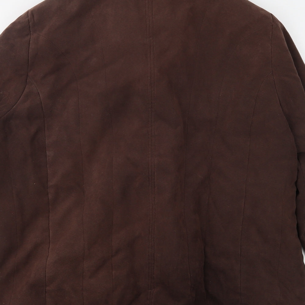 Klass Womens Brown Overcoat Coat Size XL