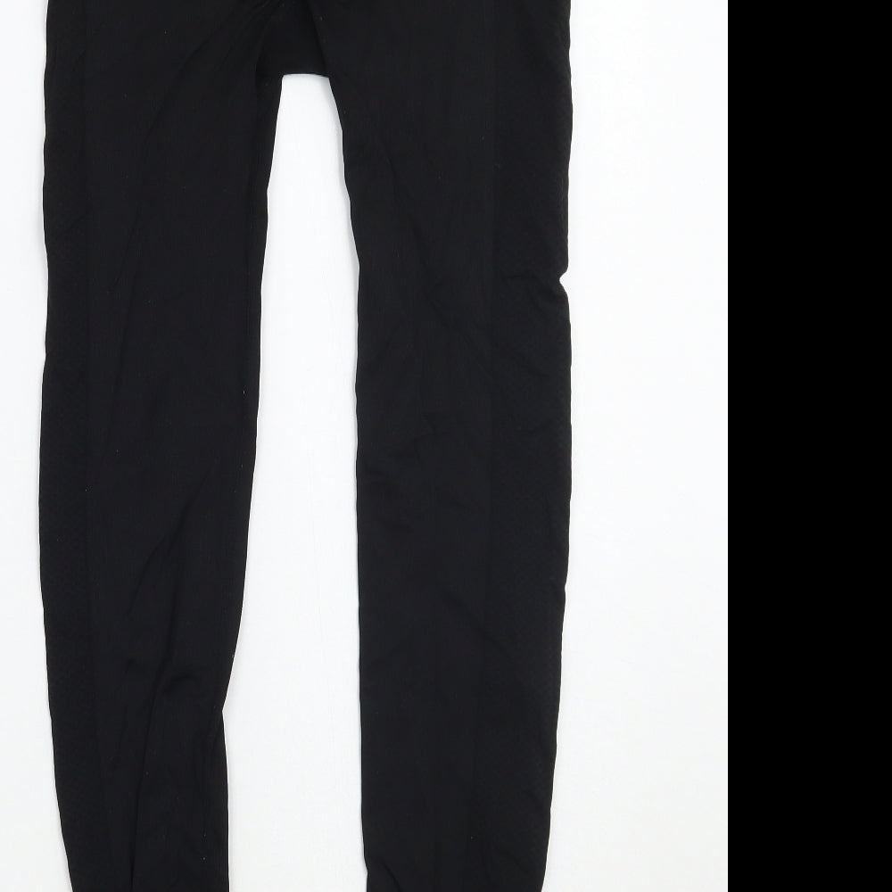 Workout Womens Black Capri Leggings Size 12 L24.5 in