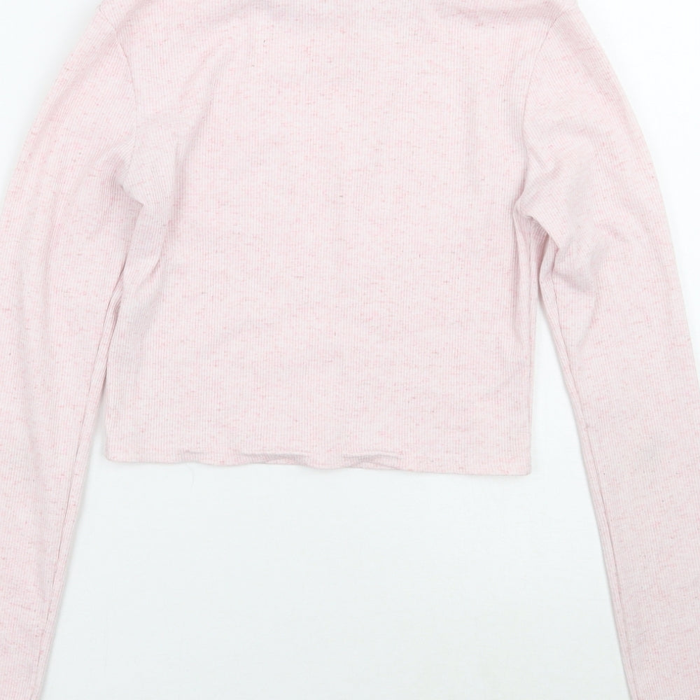 Graffic Womens Pink Pullover Jumper Size M