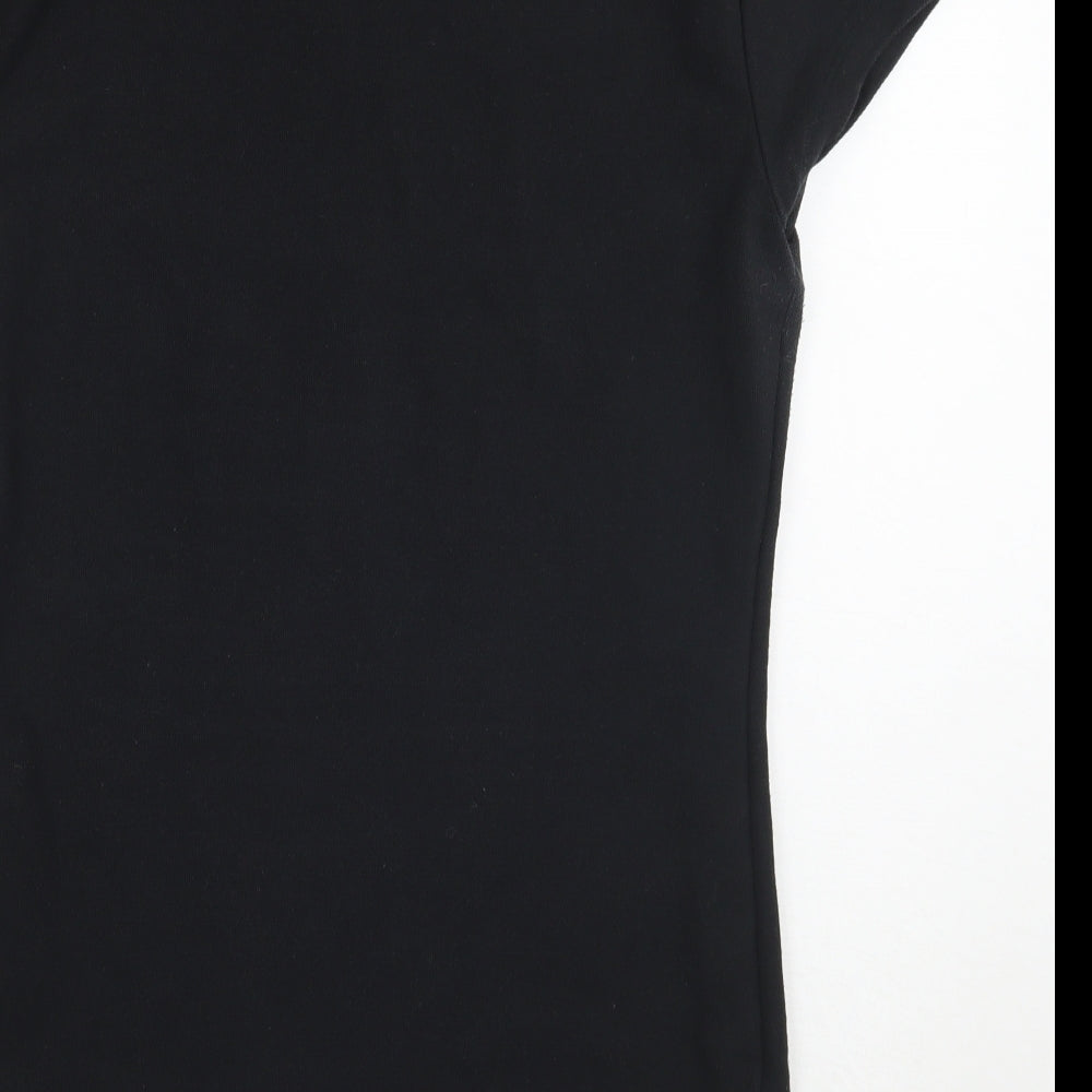 Lagear Womens Black Basic Polo Size 10