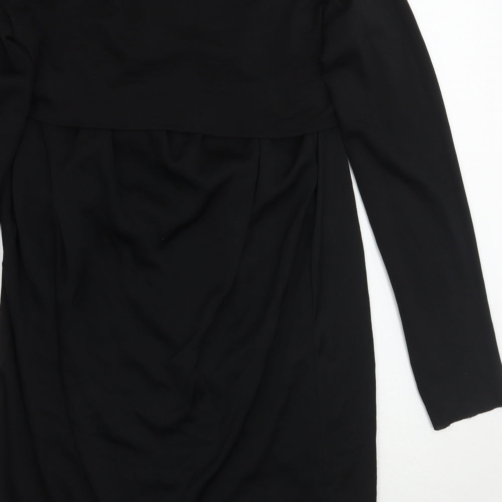 Zara Womens Black Basic Blouse Size 8