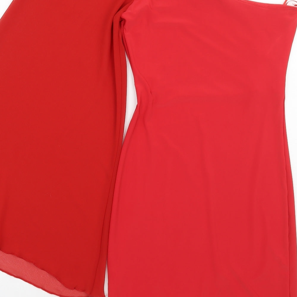 Rare Womens Red A-Line Size 8