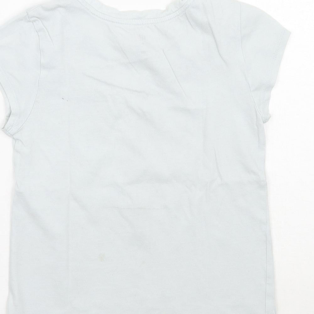 Gap Girls Blue Rayon Basic T-Shirt Size M