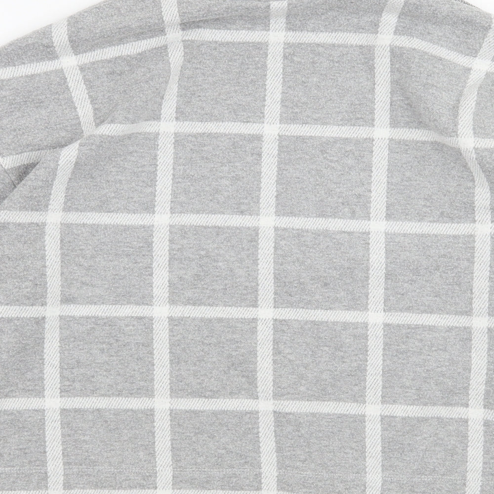 River Island Womens Grey Check Pullover Jumper Size 10
