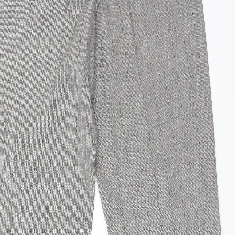 M&S Womens Multicoloured Check Dress Pants Trousers Size 10 L30 in